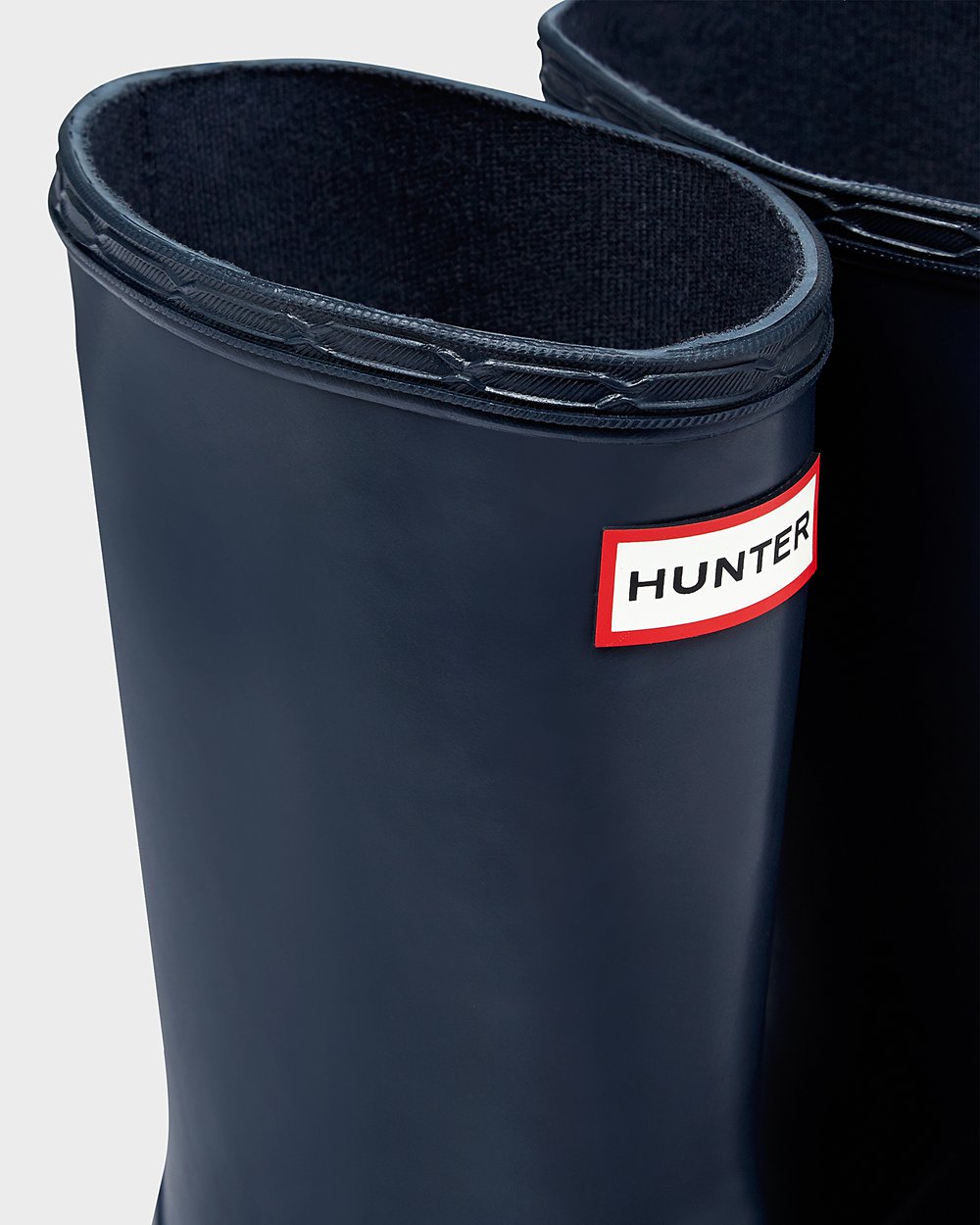 Kids Rain Boots - Hunter Original First Classic (98OGKRAIY) - Navy